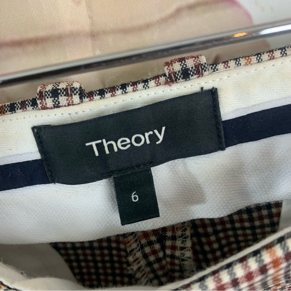 Theory Demetria 2 Window Check Portland Trousers - Picture 7 of 7